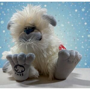 NWT Aurora 12.5" YETI 03487 Blue & White Big Foot Plush Stuffed Animal GTubB8